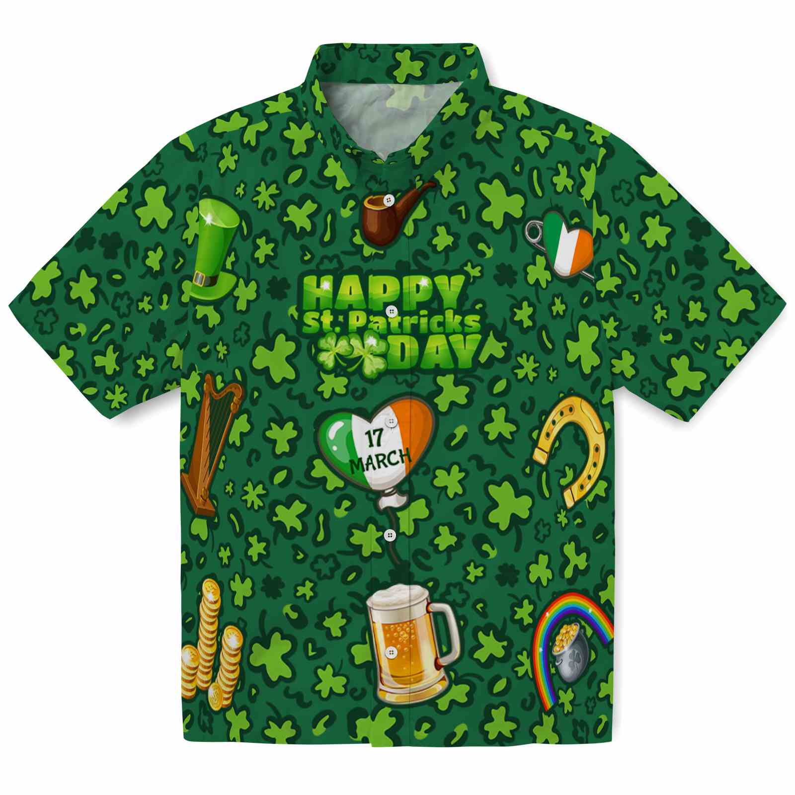Keptsake St Patricks Day Premium Hawaiian Shirt