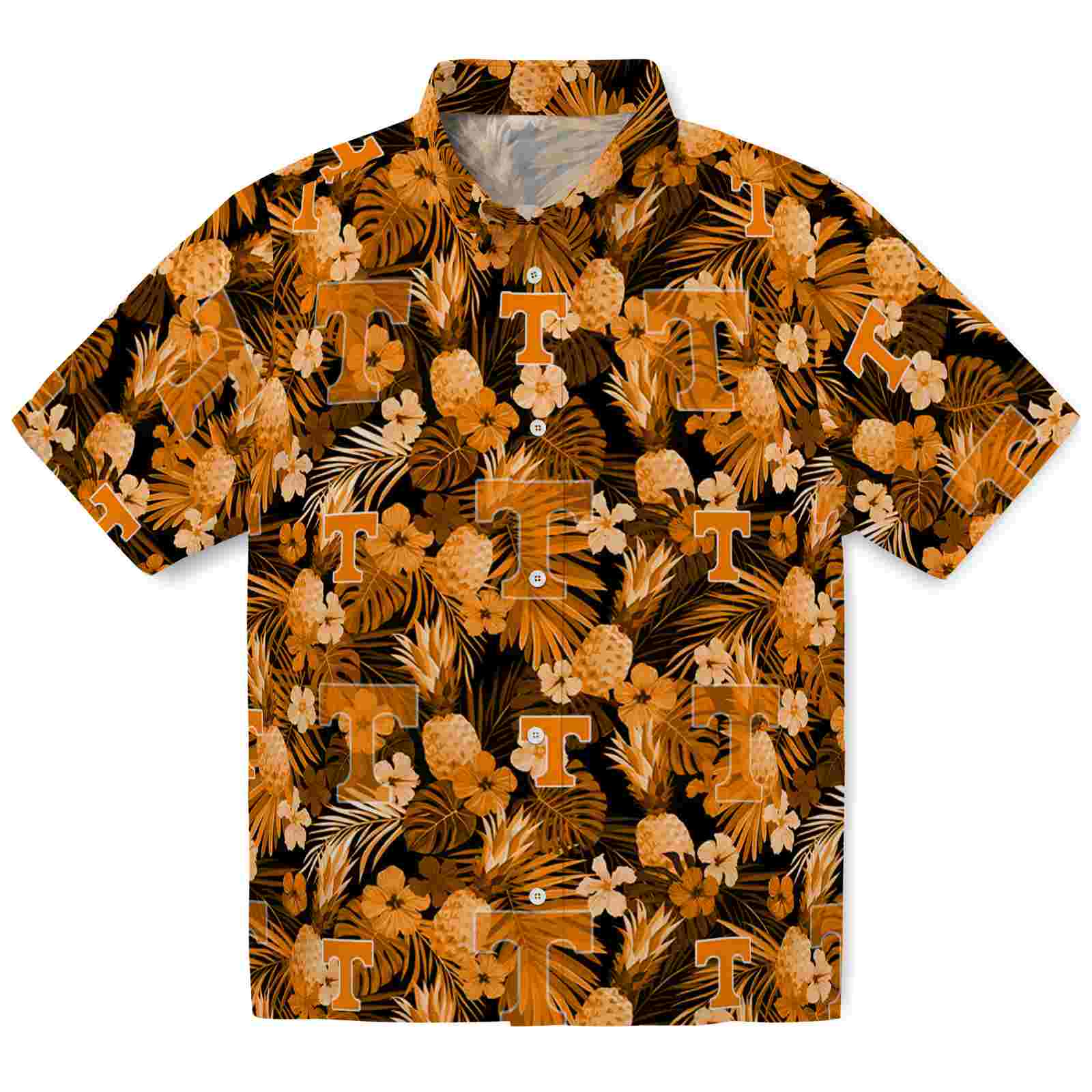 Keptsake Tennessee Volunteers Floral Pineapple Orange Premium Hawaiian Shirt