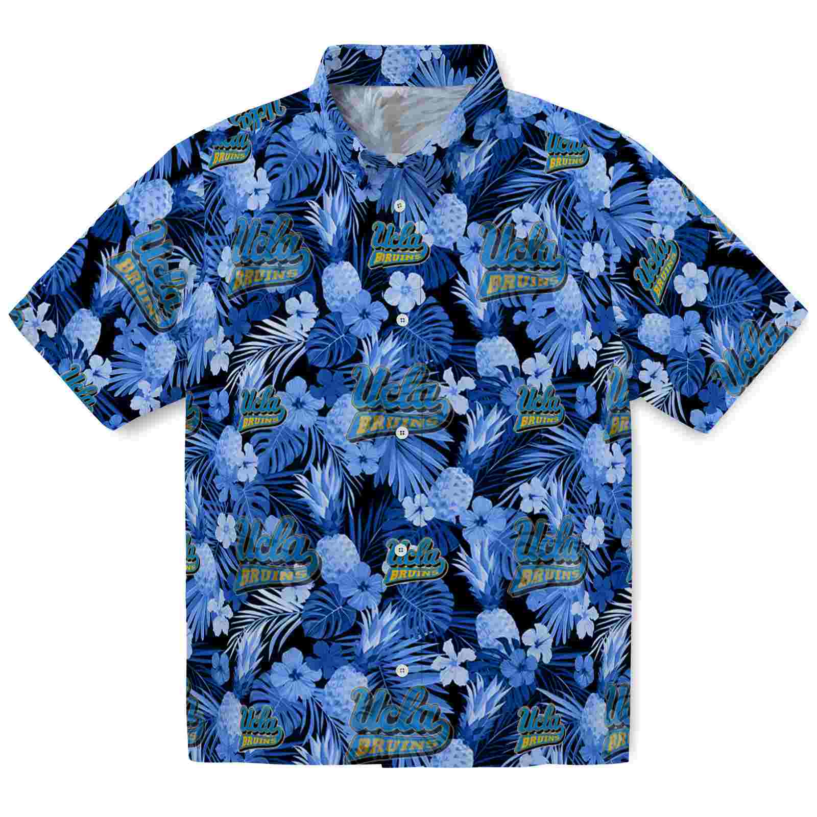 Keptsake UCLA Bruins Floral Pineapple Blue Premium Hawaiian Shirt