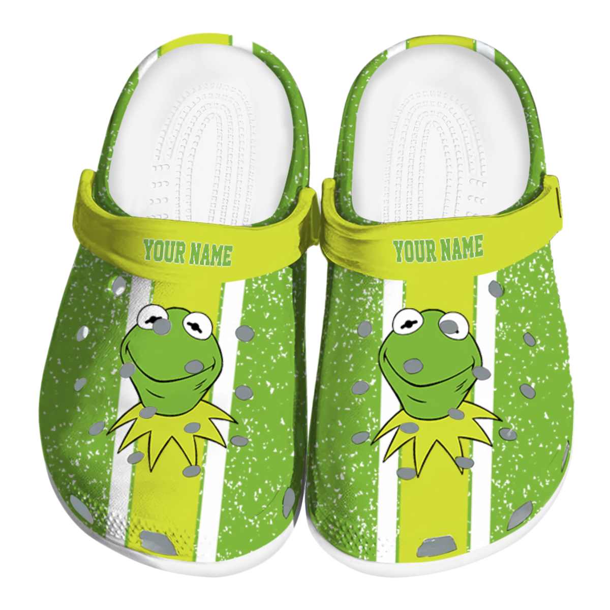 Kermit The Frog Cartoon Crocs Crocband Clogs Shoes Comfortable For Men Women and Kids