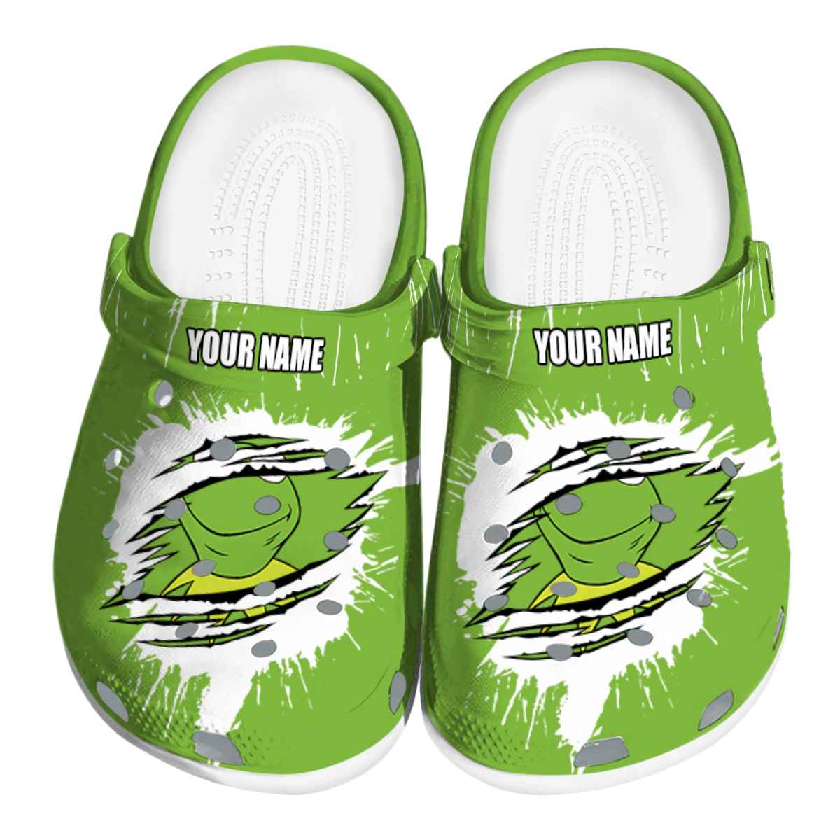 Kermit The Frog Cartoon Crocs Crocband Clogs Shoes Comfortable For Men Women and Kids