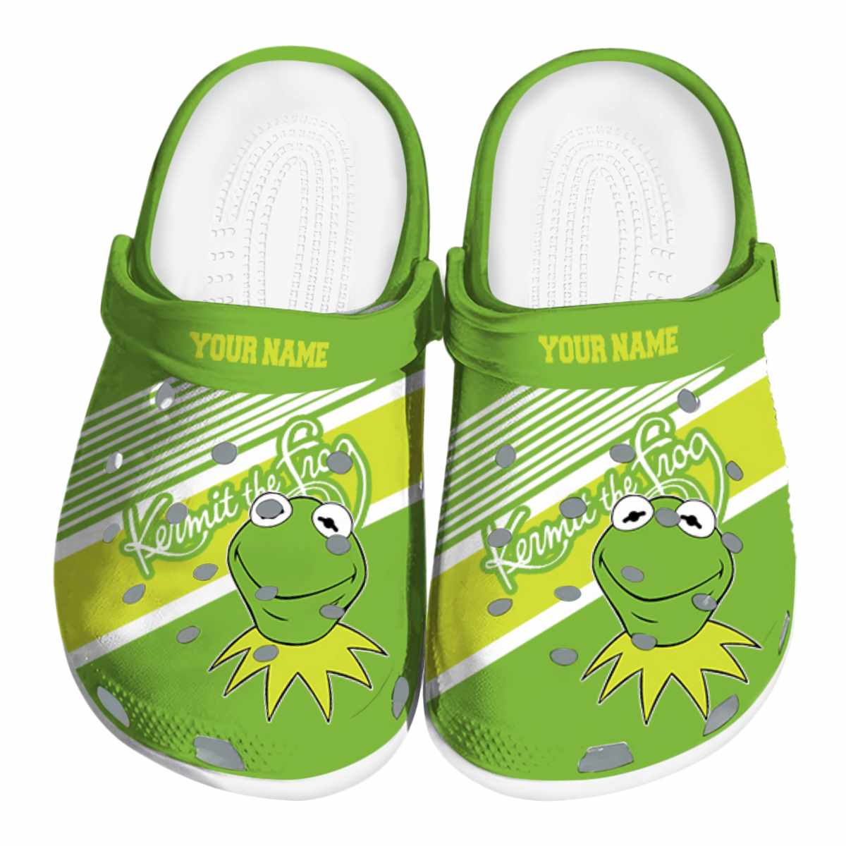 Kermit The Frog Cartoon Crocs Crocband Clogs Shoes Comfortable For Men Women and Kids