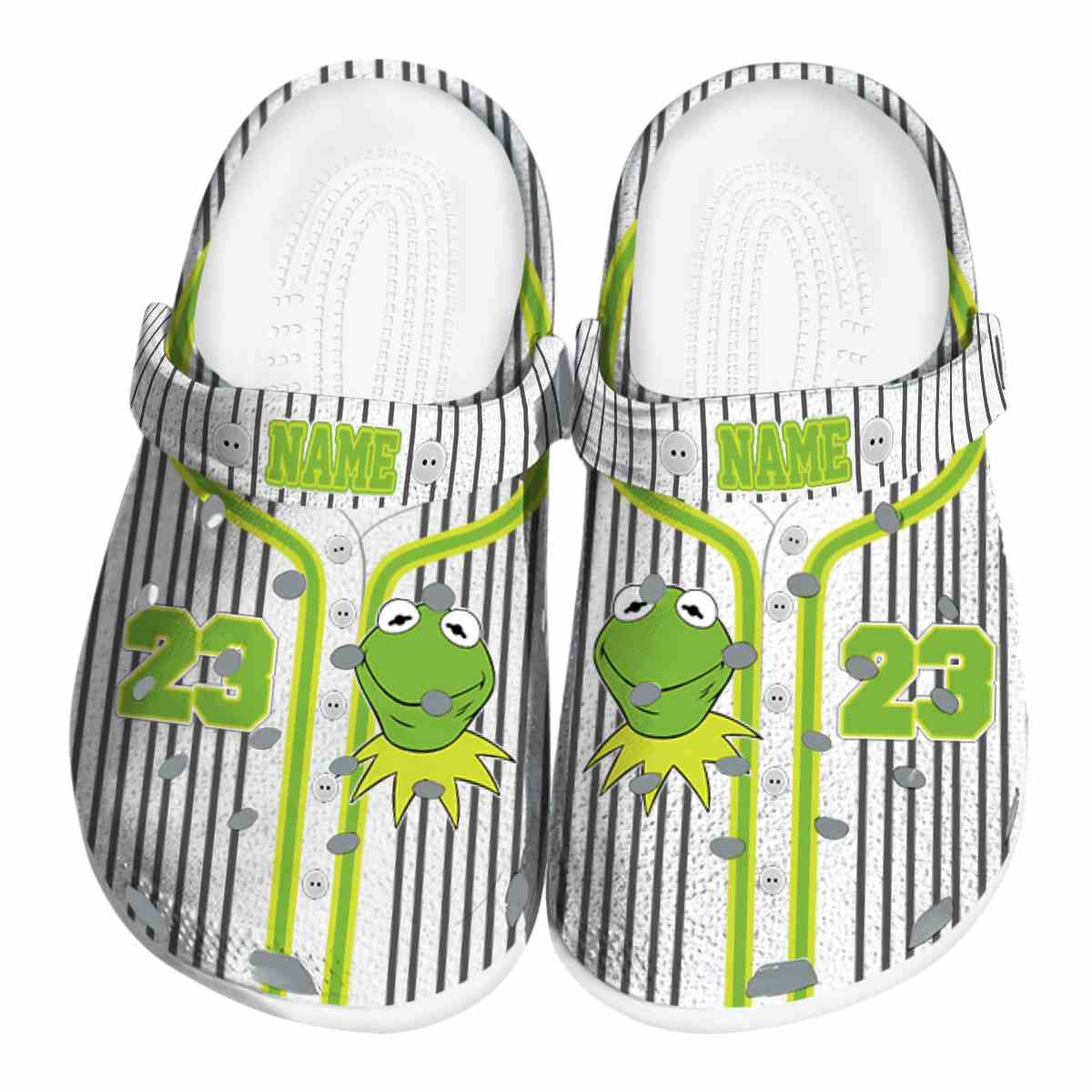 Kermit The Frog Cartoon Crocs Crocband Clogs Shoes Comfortable For Men Women and Kids
