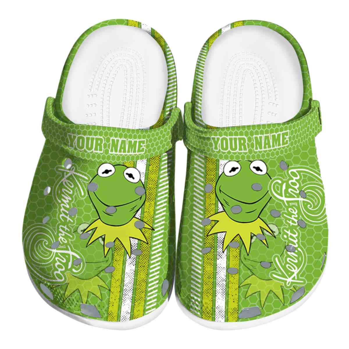 Kermit The Frog Cartoon Crocs Crocband Clogs Shoes Comfortable For Men Women and Kids