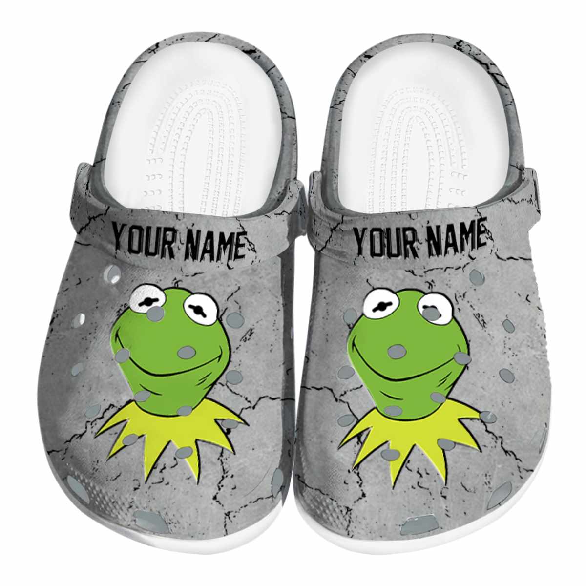 Kermit The Frog Cartoon Crocs Crocband Clogs Shoes Comfortable For Men Women and Kids
