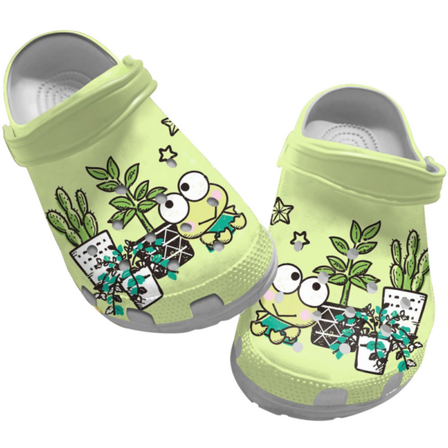 Keroppi Cartoon Crocs Crocband Clogs Shoes Comfortable For Men Women and Kids
