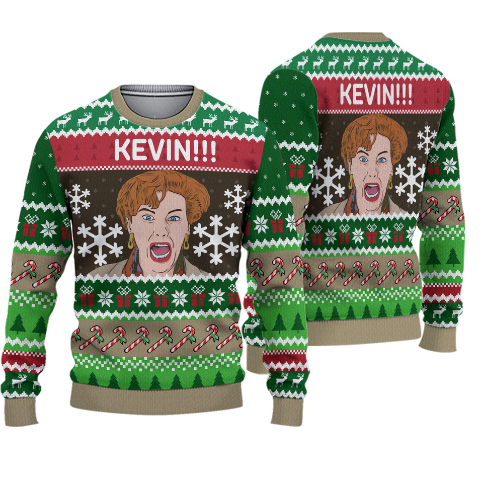"Kevin!!!" Home Alone Ugly Christmas Sweater Classic Movie
