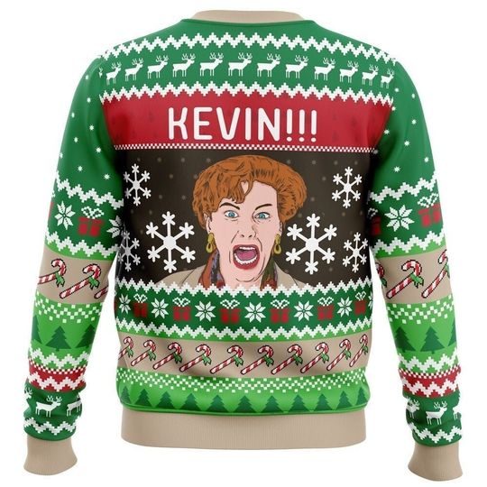 Kevin!!! Home Alones Ugly Christmas Sweater, Christmas Sweater, Ugly Knitted Sweater - Image 4