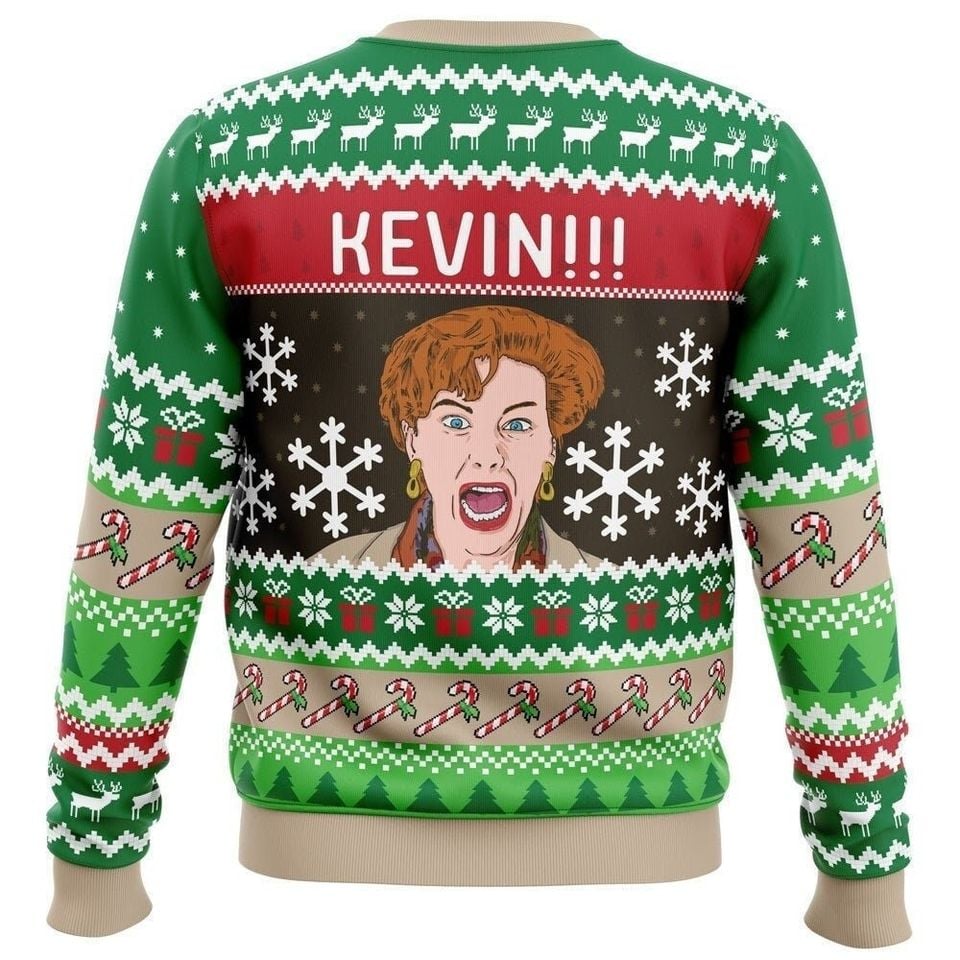 Kevin!!! Home Alones Ugly Christmas Sweater, Christmas Sweater, Ugly Knitted Sweater - Image 2