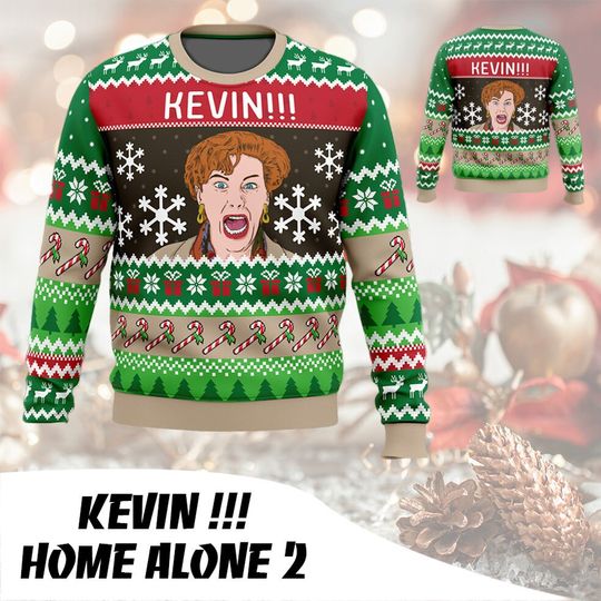 Kevin !!! Home Alone 2 - Ugly sweater - Christmas ugly - Sweater christmas - Image 5