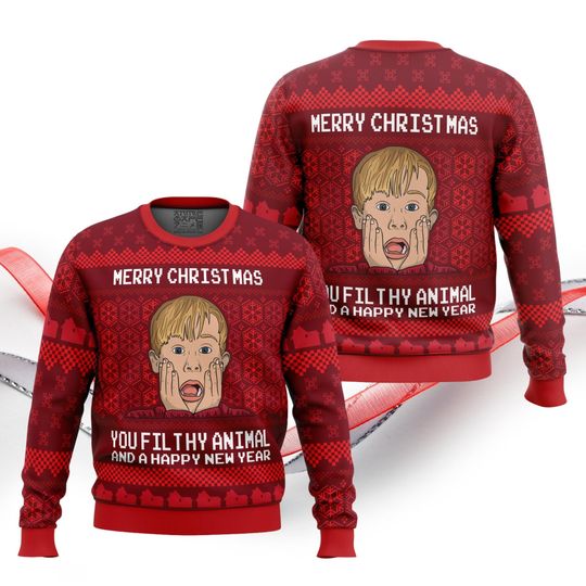 Kevin Christmas Sweater, Home Alone Ugly Sweater - Image 8