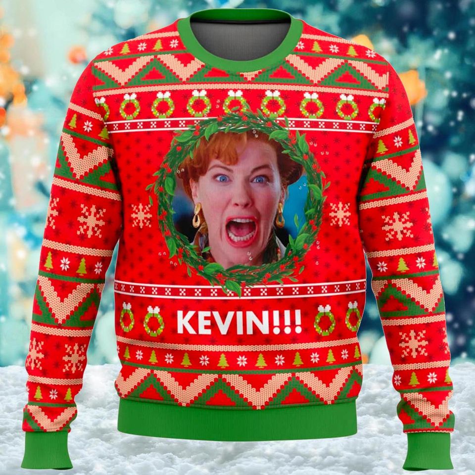 Kevin Home Alone 3D Ugly Christmas Sweater, Kate McCallister Sweater, Home Alone Movie - Image 2