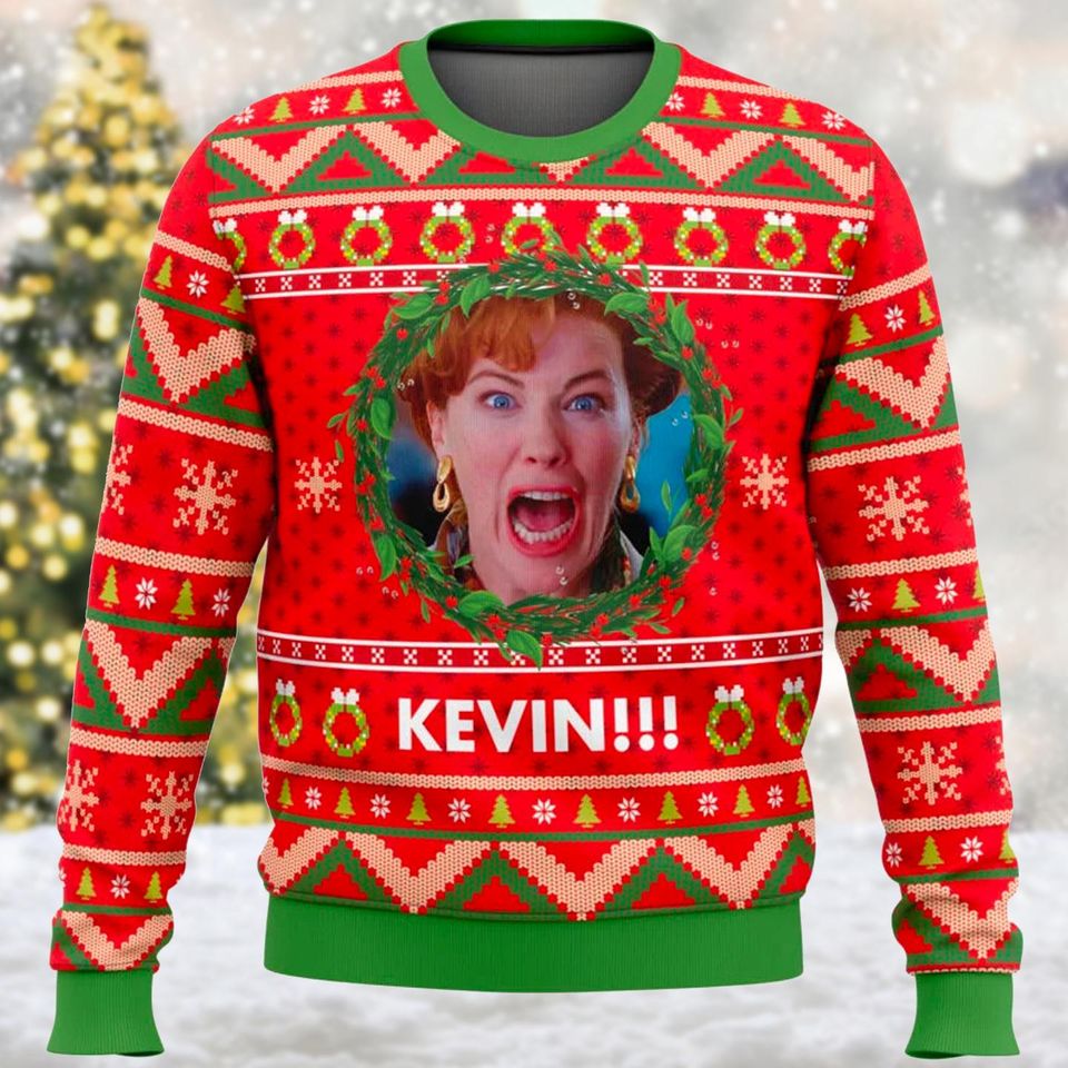 Kevin Home Alone 3D Ugly Christmas Sweater, Kate McCallister Sweater, Home Alone Movie - Image 4