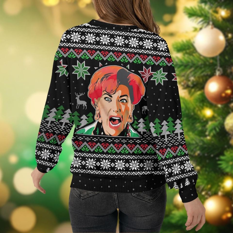 Kevin Home Alone Christmas Sweater, Kate McCallister Women Ugly Christmas Sweater - Image 7