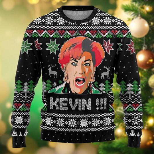 Kevin Home Alone Christmas Sweater, Kate McCallister Women Ugly Christmas Sweater - Image 15