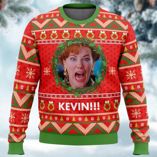 Kevin Home Alone Xmas Sweater, McCallister's Ugly Sweatshirt - Image 3