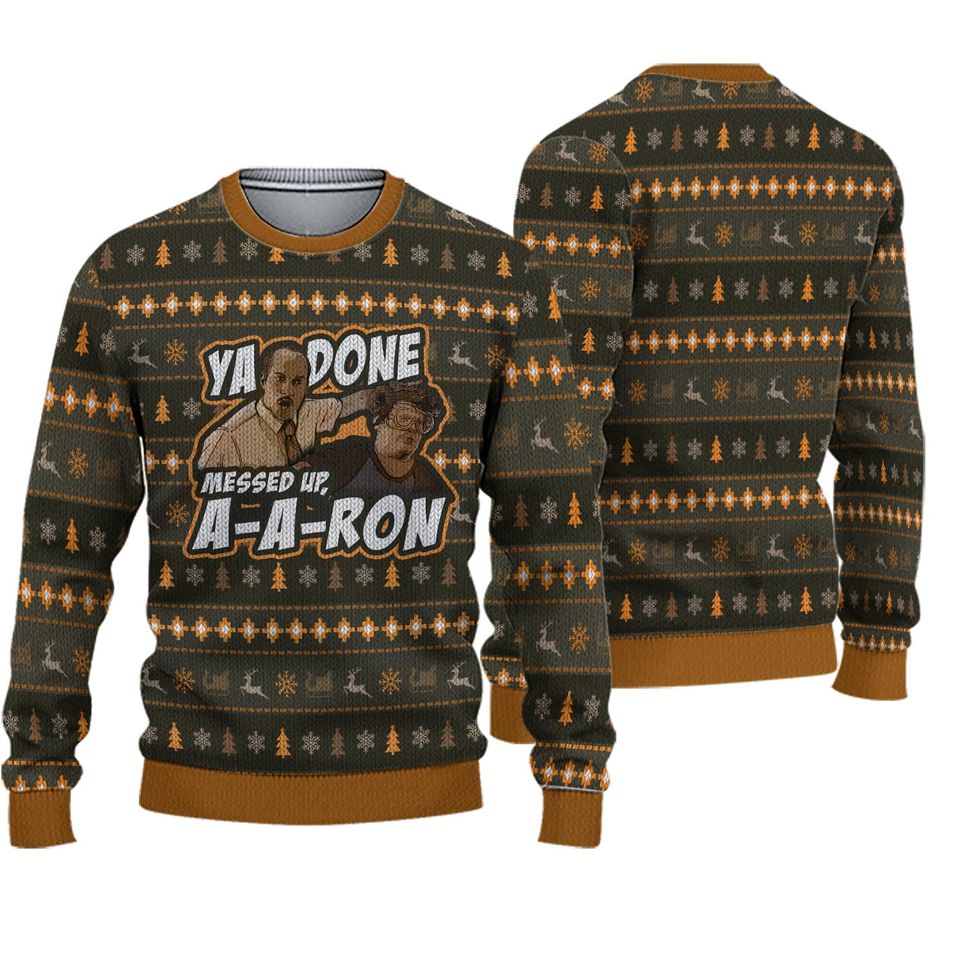 Key and Peele Ya Done Messed up AA-Ron Ugly Knitted Christmas 3D Sweater