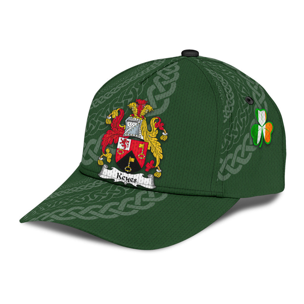 Keyes Coat Of Arms - Irish Family Crest St Patrick's Day Hat Classic Cap Trucker Hats Custom Hats Gifts For Men & Women