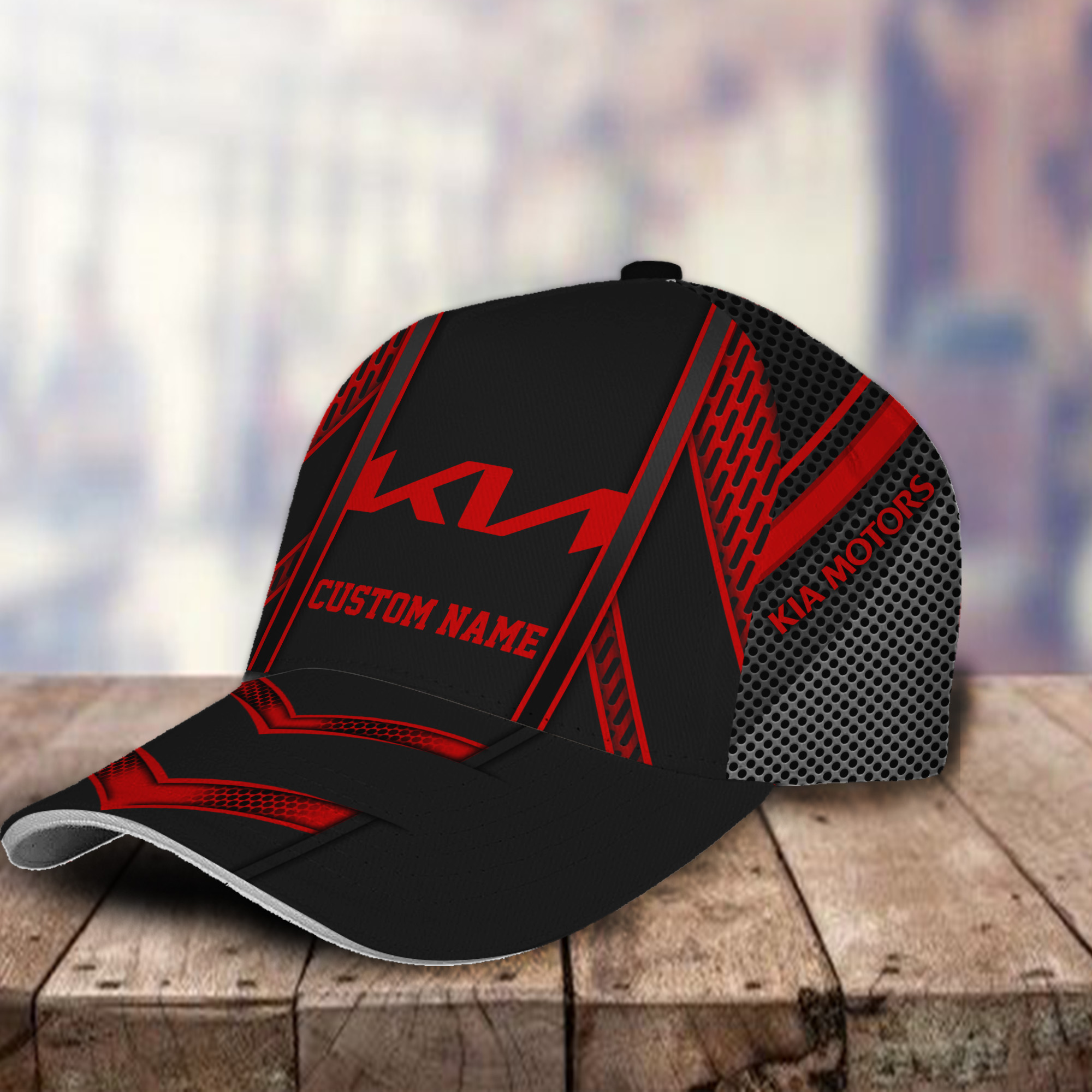 Kia 3D Classic Cap Hat Personalized Name For Men Women Trucker Hats Custom Hats Gifts For Men & Women