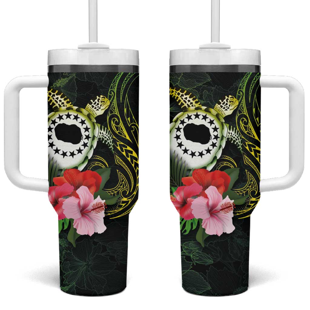 Kia Orana Cook Islands Turtle and Hibiscus Polynesian Custom Stanley Cup 40 oz 30 oz Tumbler With HandleTVC2301374