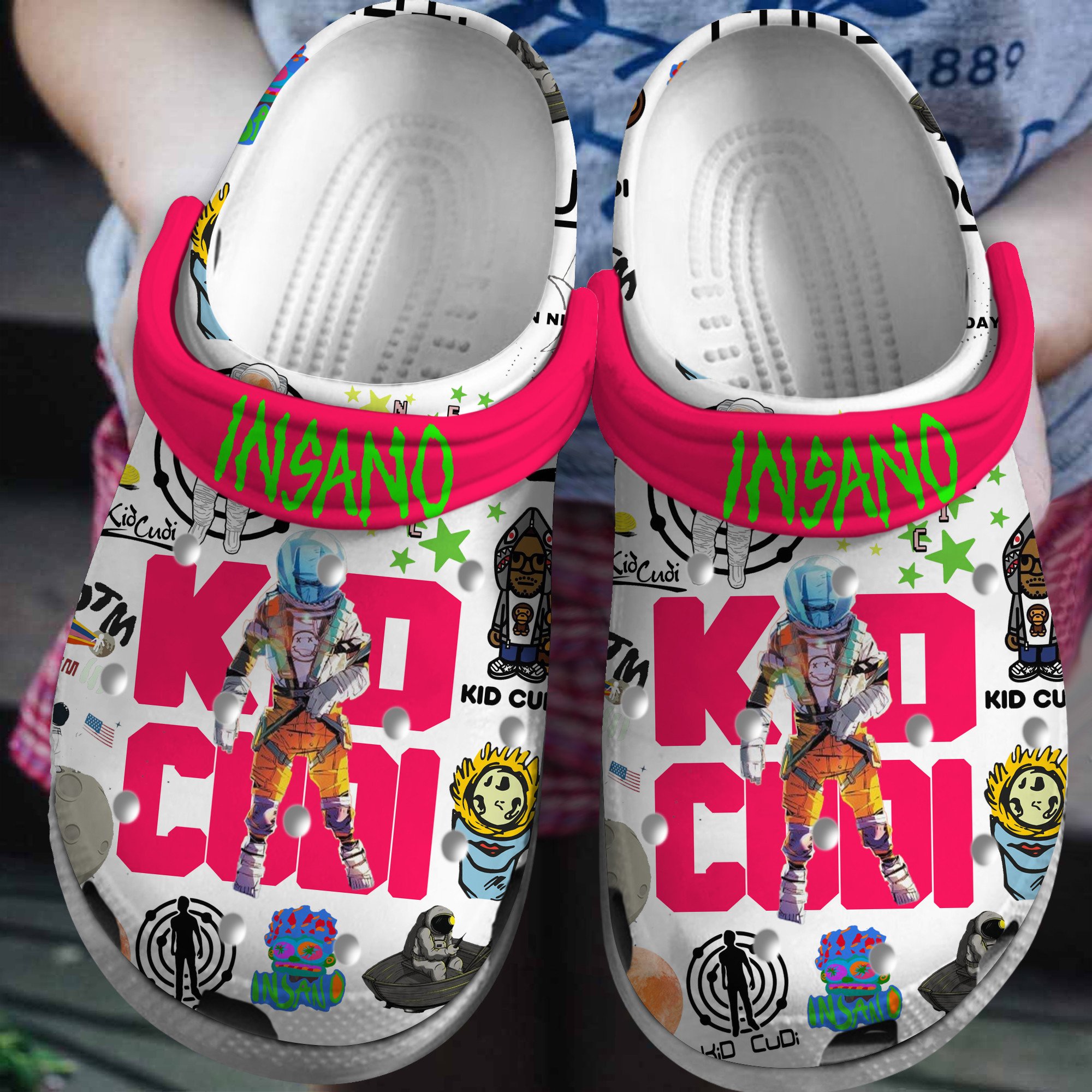 Kid Cudi Rapper Music Crocs Crocband Clogs Shoes Comfortable For Men Women and Kids