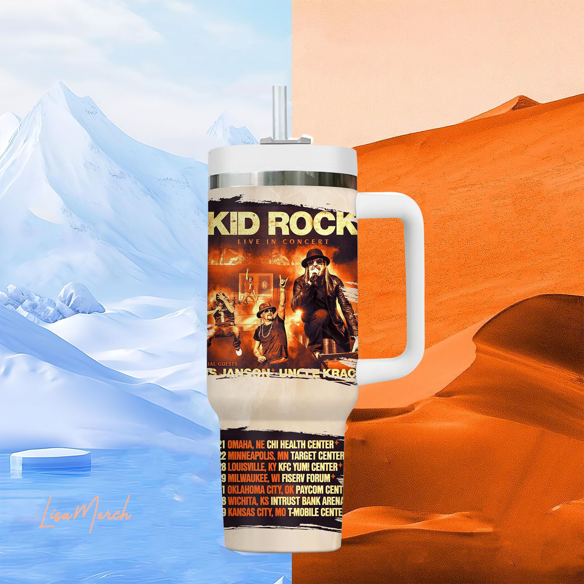 Kid Rock Music Custom Stanley Cup 40 oz 30 oz Tumbler With HandleTVC2301279 - Image 4