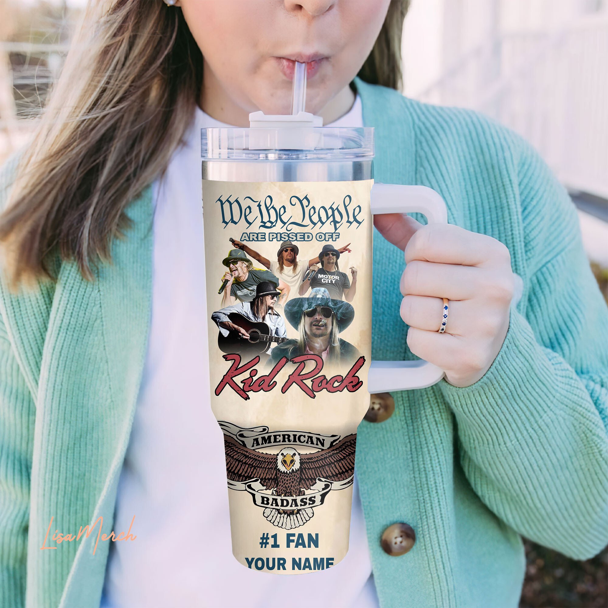 Kid Rock Music Custom Stanley Cup 40 oz 30 oz Tumbler With HandleTVC2301279 - Image 8