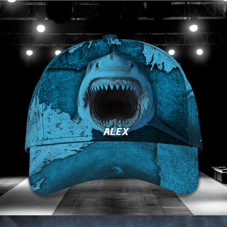 Killer Whale, Shark Attack, Shark Fishing, Personalized Shark Cap, Custom Name 3D Shark Cap for Shark Lovers Trucker Hats Custom Hats Gifts For Men & Women
