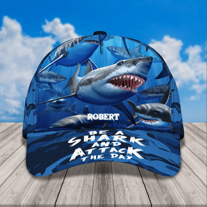 Killer Whale, Shark Attack, Shark Fishing, Personalized Shark Cap, Custom Name 3D Shark Cap for Shark Lovers Trucker Hats Custom Hats Gifts For Men & Women