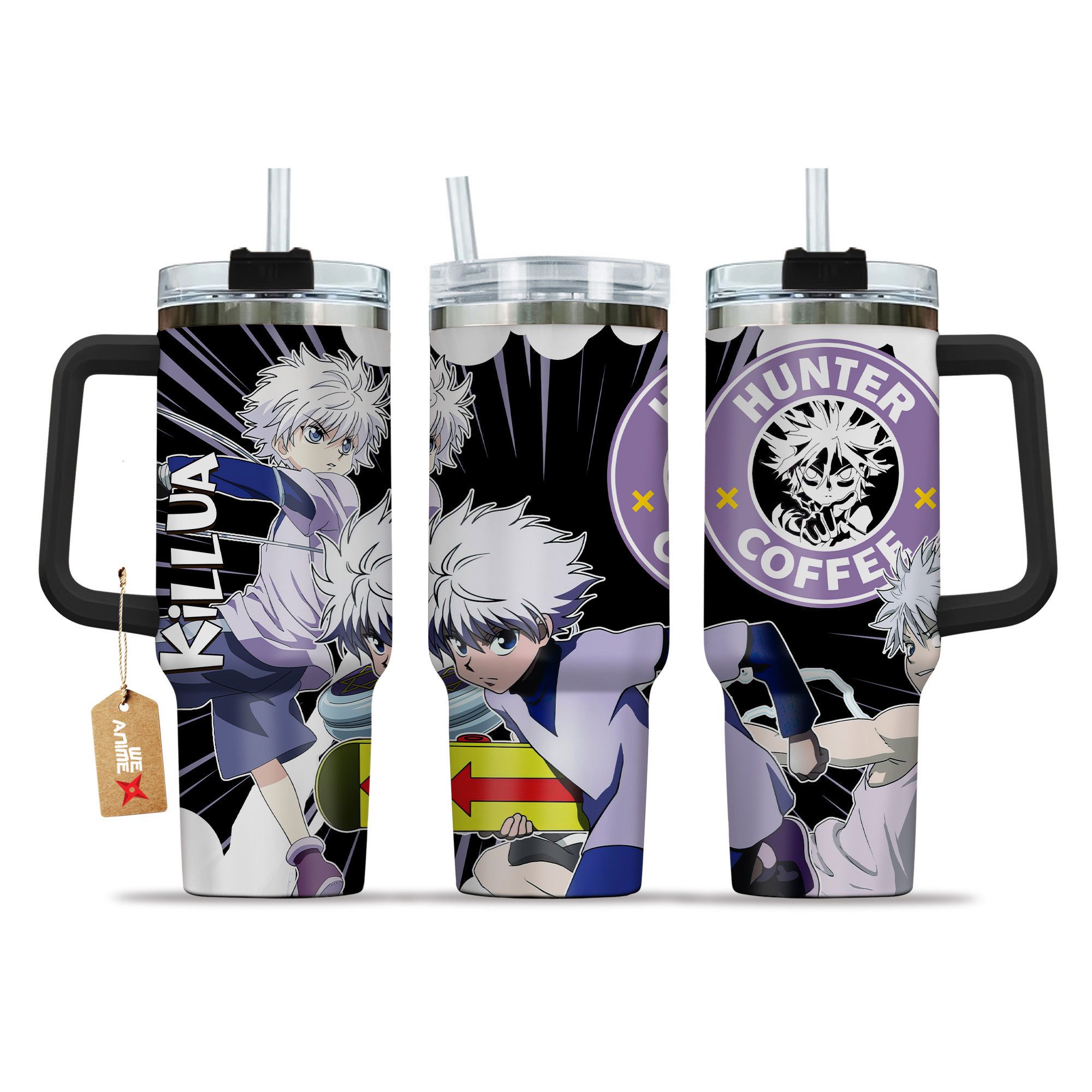 Killua Zoldyck Hunter x Hunter Anime Custom Stanley Cup 40 oz 30 oz Tumbler With HandleTVC2301153