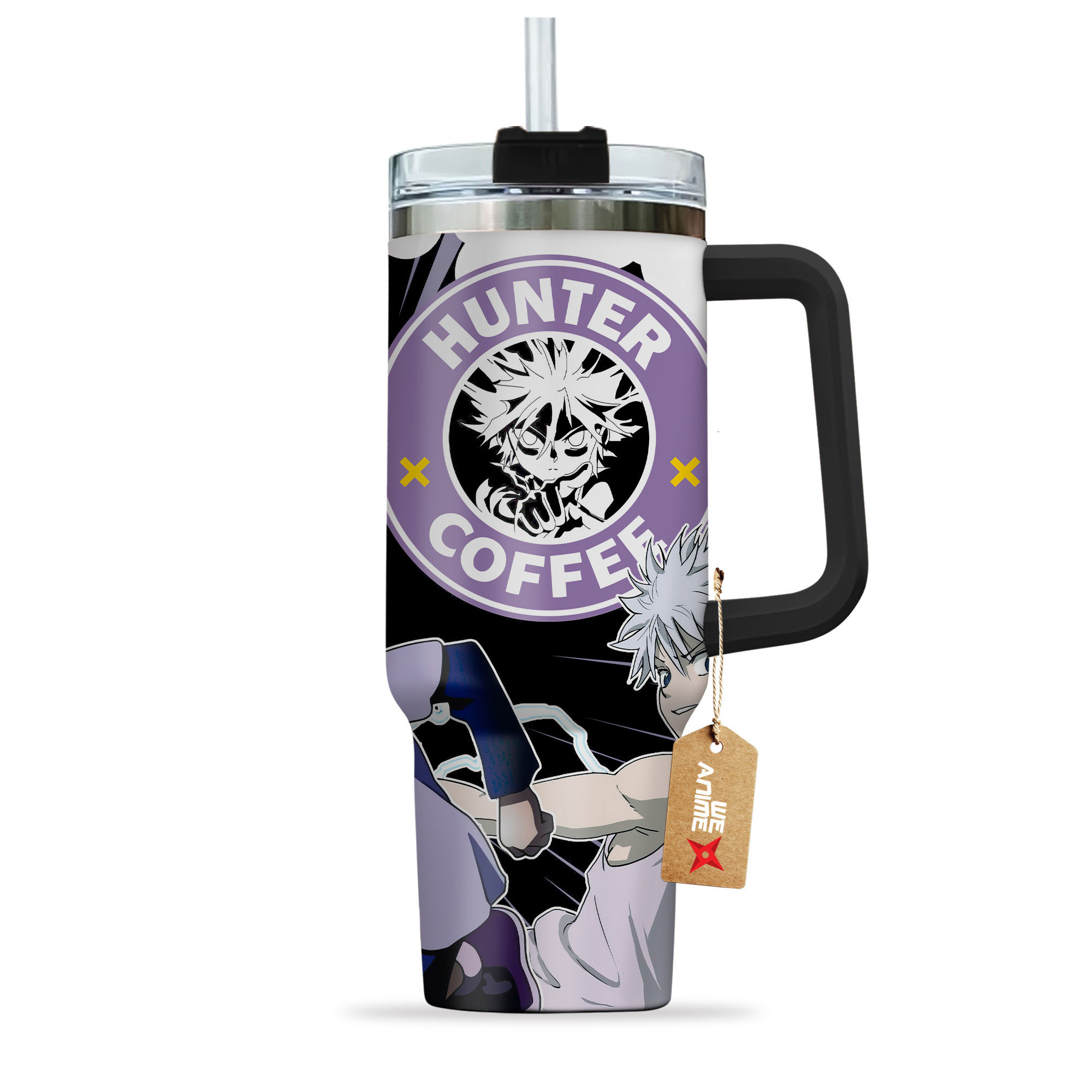 Killua Zoldyck Hunter x Hunter Anime Custom Stanley Cup 40 oz 30 oz Tumbler With HandleTVC2301153 - Image 3