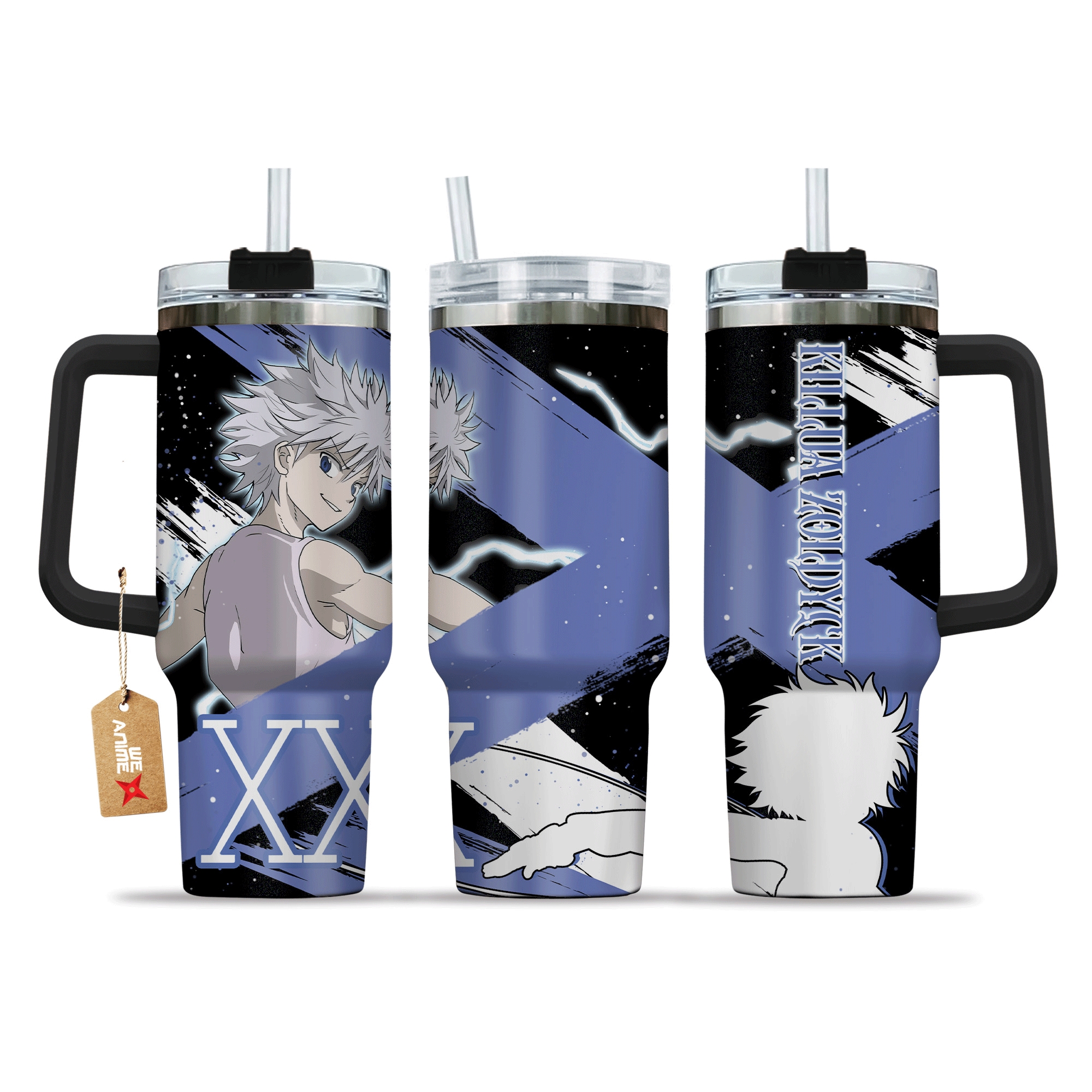 Killua Zoldyck Hunter x Hunter Anime Custom Stanley Cup 40 oz 30 oz Tumbler With HandleTVC2301209