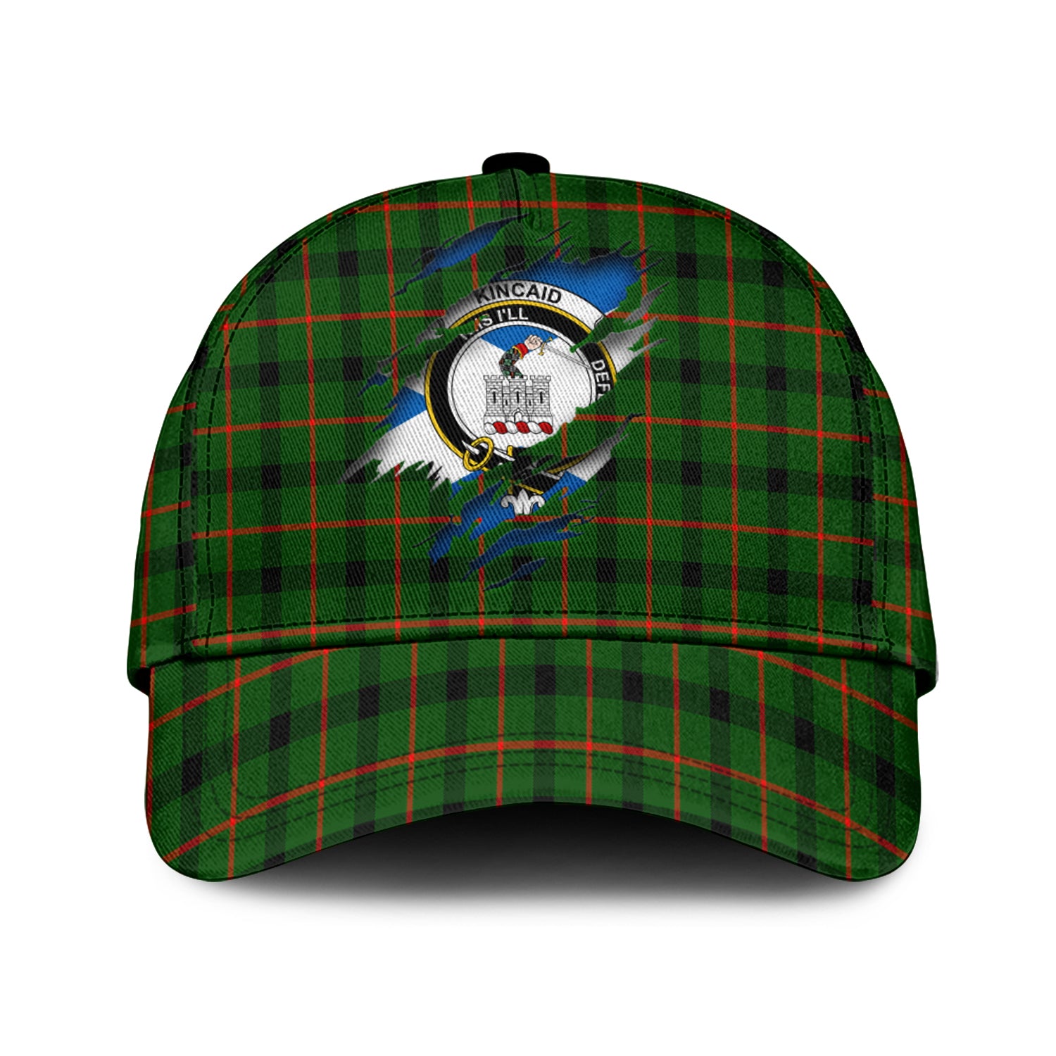 Kincaid Modern Tartan Plaid Cap, Family Crest In Me Style Tartan Baseball Cap TS23 Trucker Hats Custom Hats Gifts For Men & Women