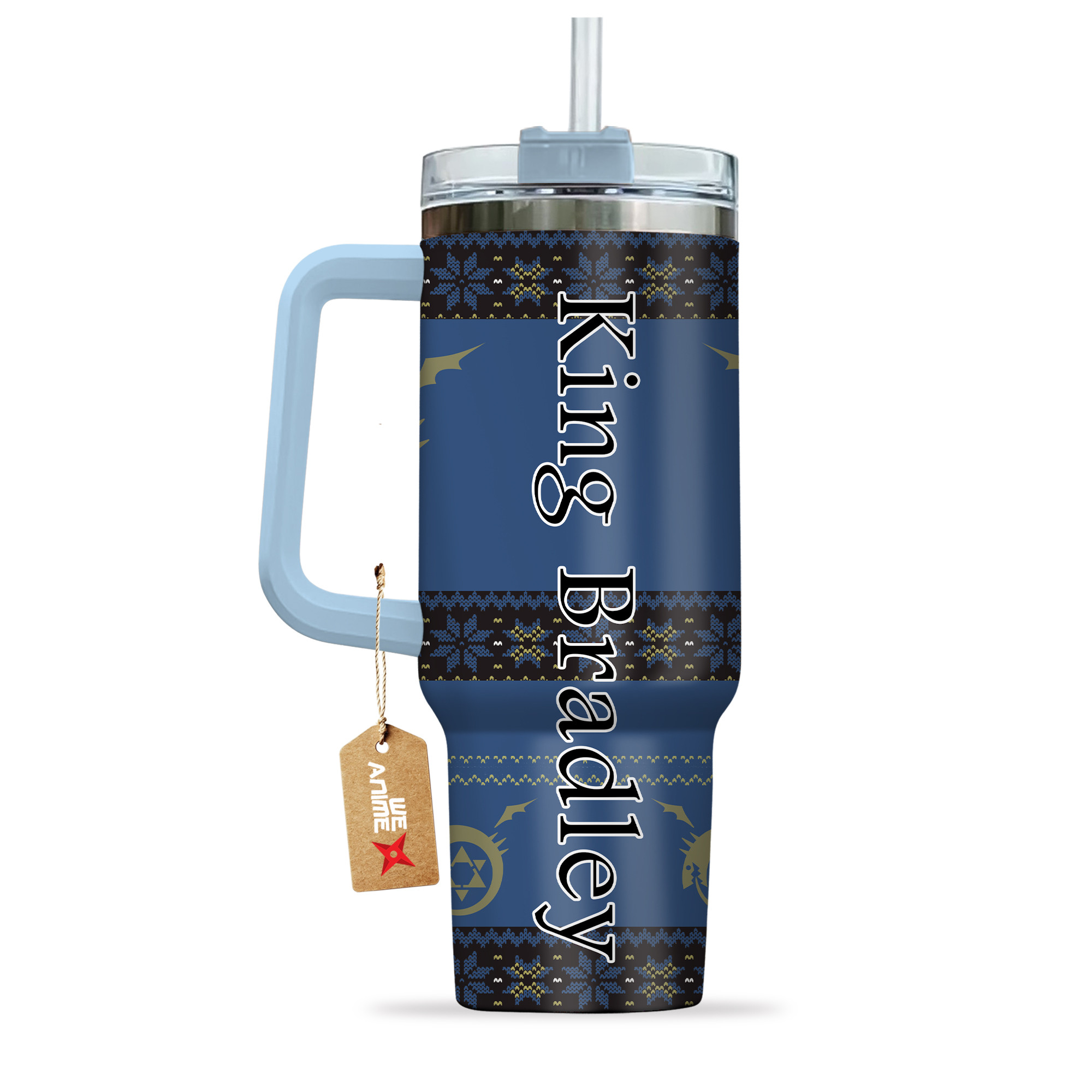 King Bradley Fullmetal Alchemist Anime Custom Stanley Cup 40 oz 30 oz Tumbler With HandleTVC2301166 - Image 3