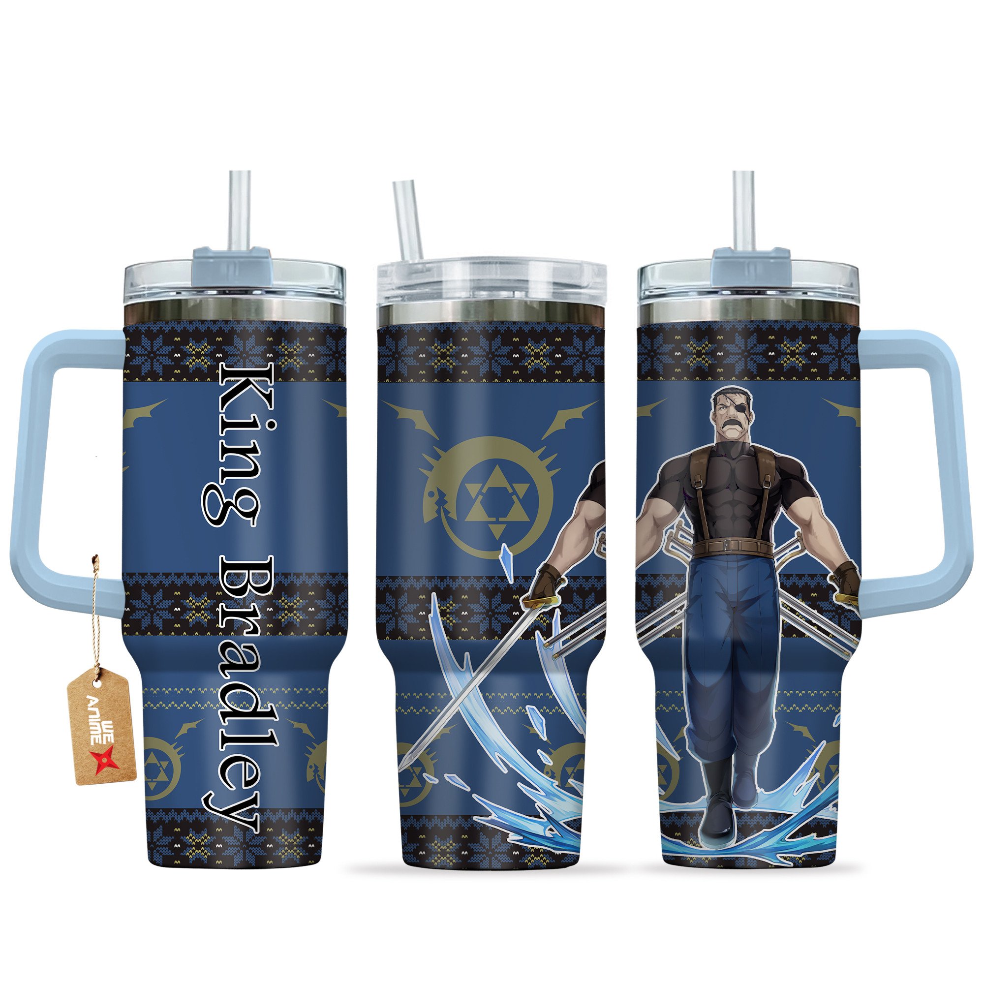 King Bradley Fullmetal Alchemist Anime Custom Stanley Cup 40 oz 30 oz Tumbler With HandleTVC2301166