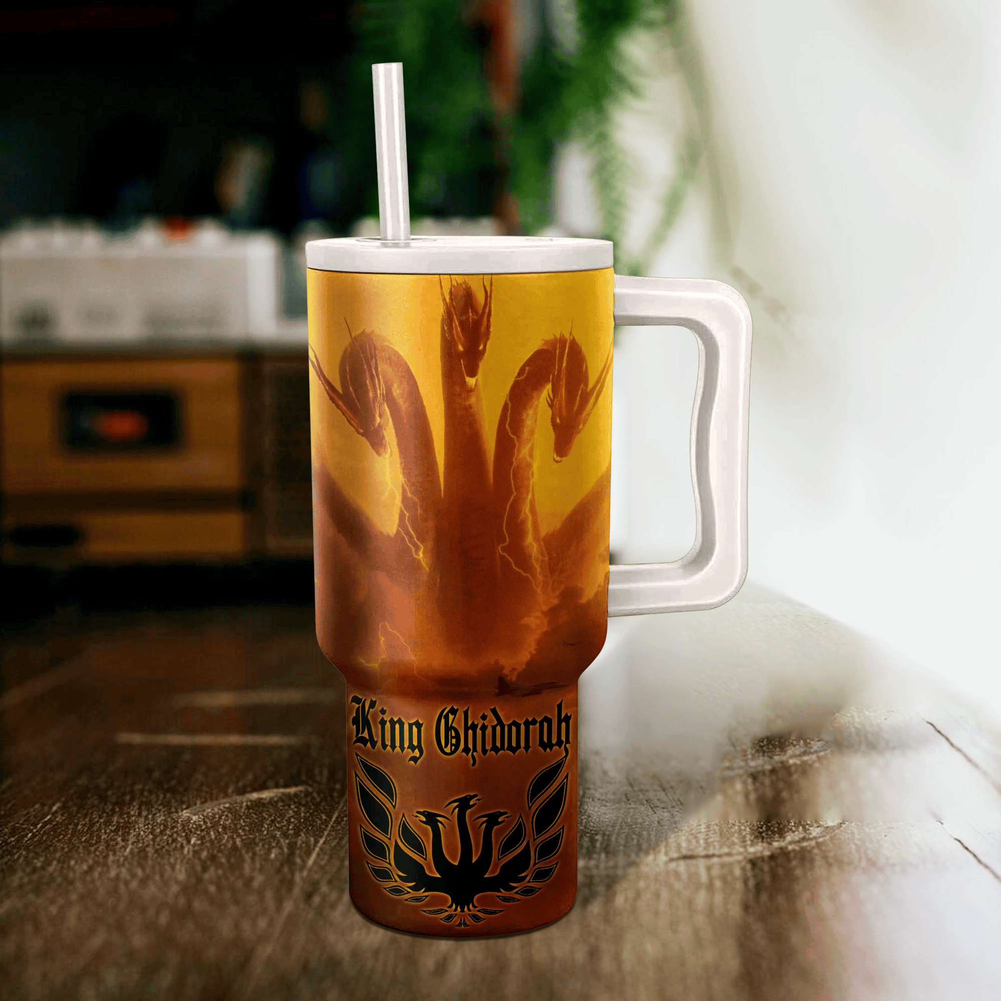 King Ghidorah Godzilla King of the Monsters Movies Custom Stanley Cup 40 oz 30 oz Tumbler With HandleTVC2301150 - Image 2