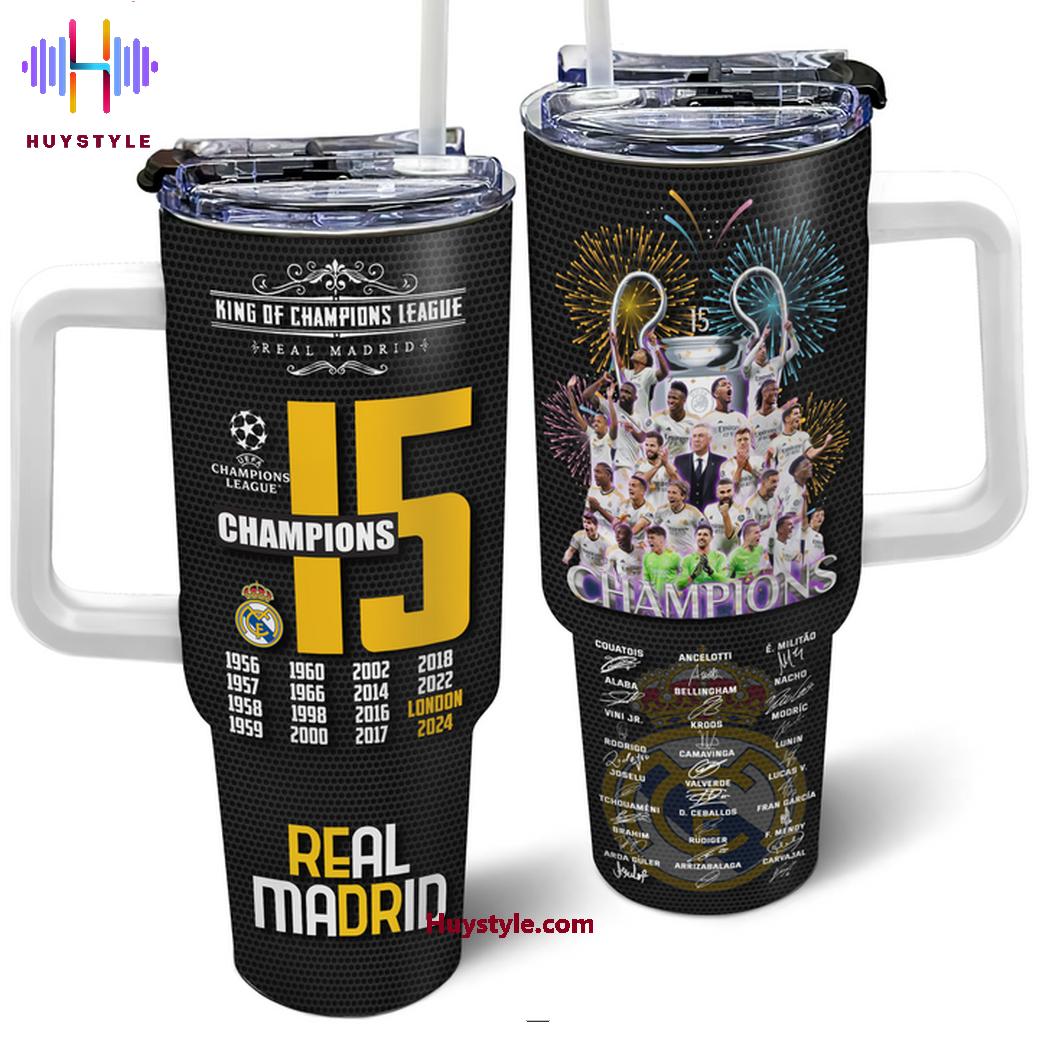 King Of Champions League Real Madrid CF Custom Stanley Cup 40 oz 30 oz Tumbler With HandleTVC2301700