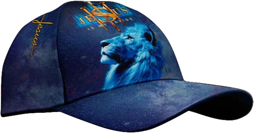King Of Lion Jesus Is My Savior Classic Baseball Cap Hat  Trucker Hats Custom Hats Gifts For Men & Women