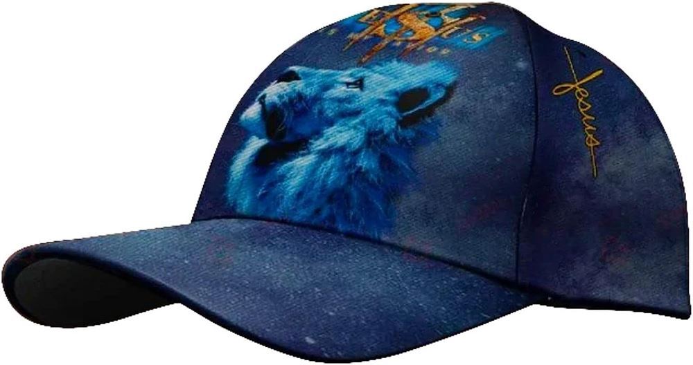 King Of Lion Jesus Is My Savior Classic Baseball Cap Hat  Trucker Hats Custom Hats Gifts For Men & Women
