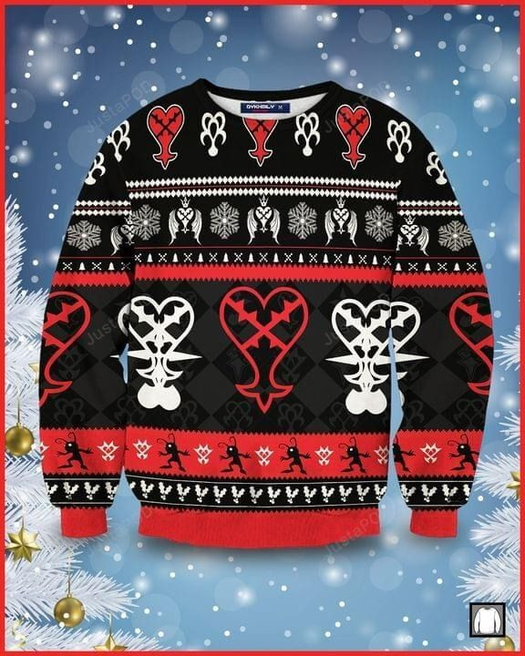 Kingdom Heart Heartless For Unisex Ugly Christmas Sweater Adult 3D Funny Matching for family