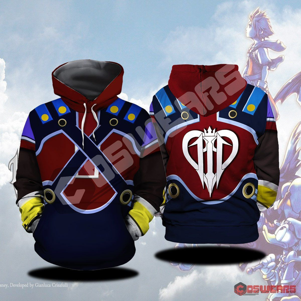 Kingdom Hearts Pete Inspired 3D All Over Print Hoodie, Zip Hoodie