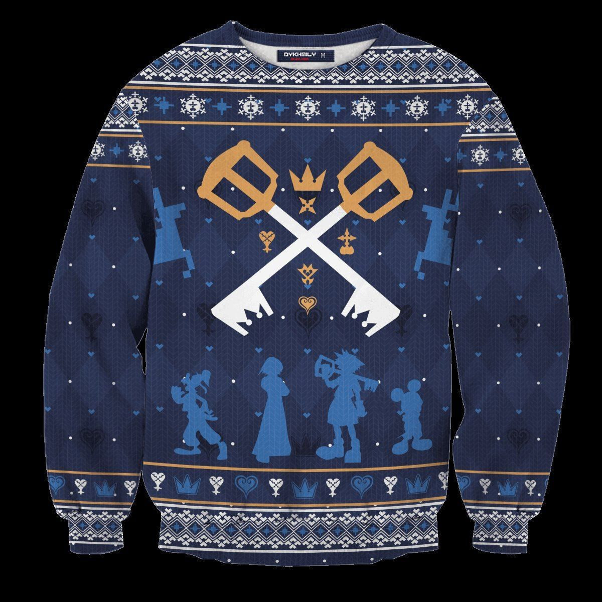 Kingdom Hearts Ugly Christmas Sweater Adult 3D Funny Matching for family