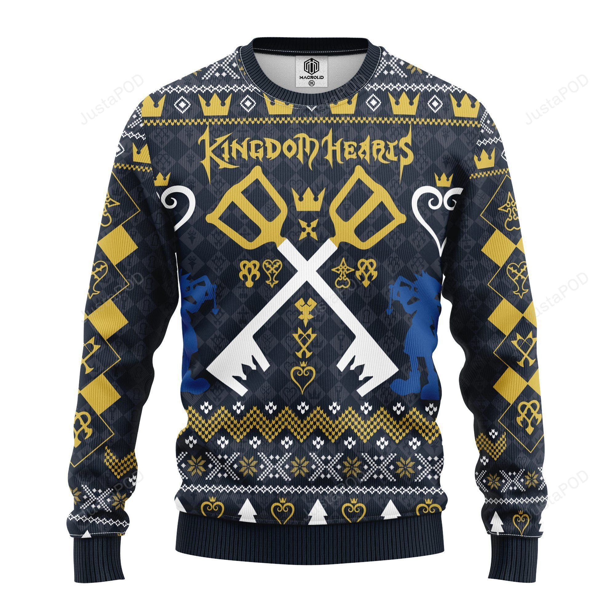 Kingdoom Heart Ugly Christmas Sweater Adult 3D Funny Matching for family