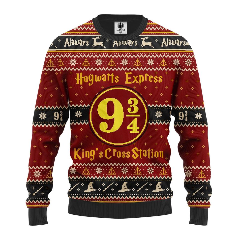King's Cross Station Ugly Christmas Sweater