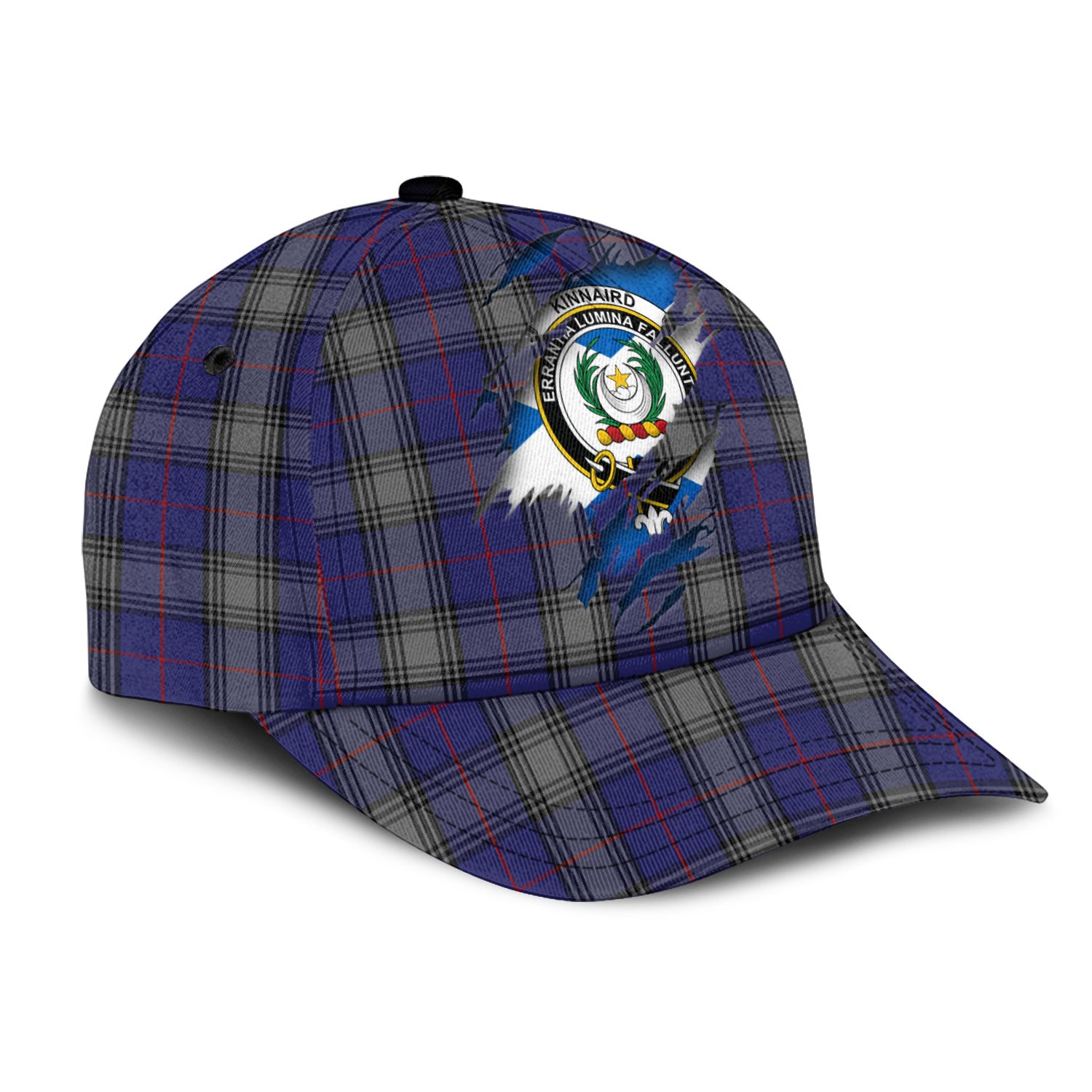 Kinnaird Tartan Plaid Cap, Family Crest In Me Style Tartan Baseball Cap TS23 Trucker Hats Custom Hats Gifts For Men & Women