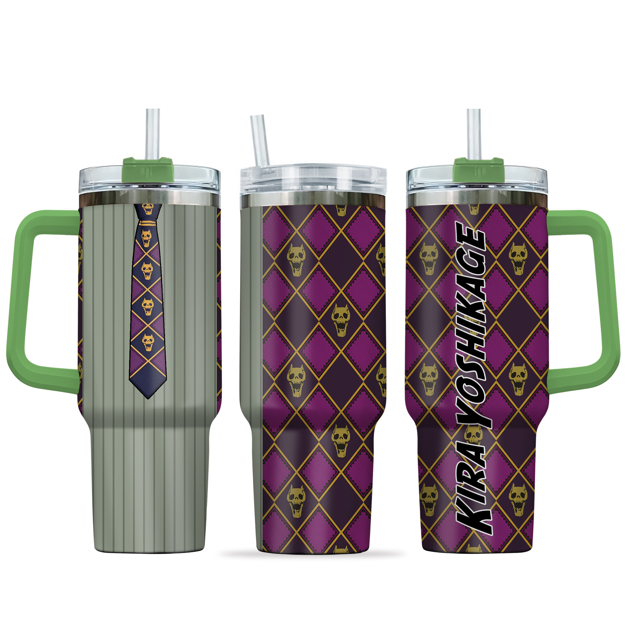Kira Killer Queen JoJo’s Bizarre Anime Custom Stanley Cup 40 oz 30 oz Tumbler With HandleTVC2301139