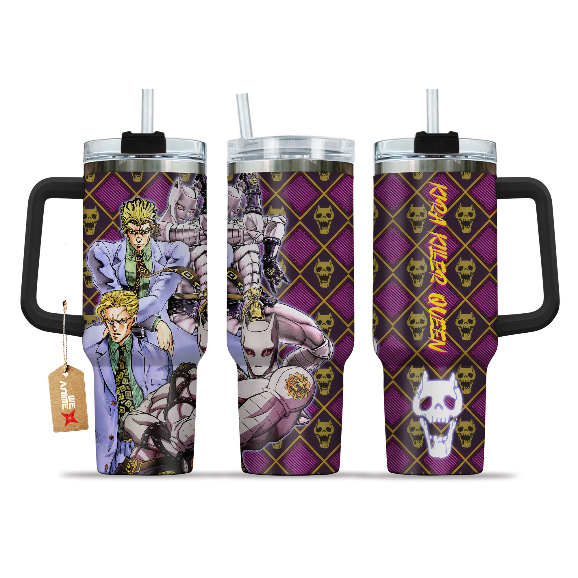 Kira Killer Queen JoJo’s Bizarre Anime Custom Stanley Cup 40 oz 30 oz Tumbler With HandleTVC2301148