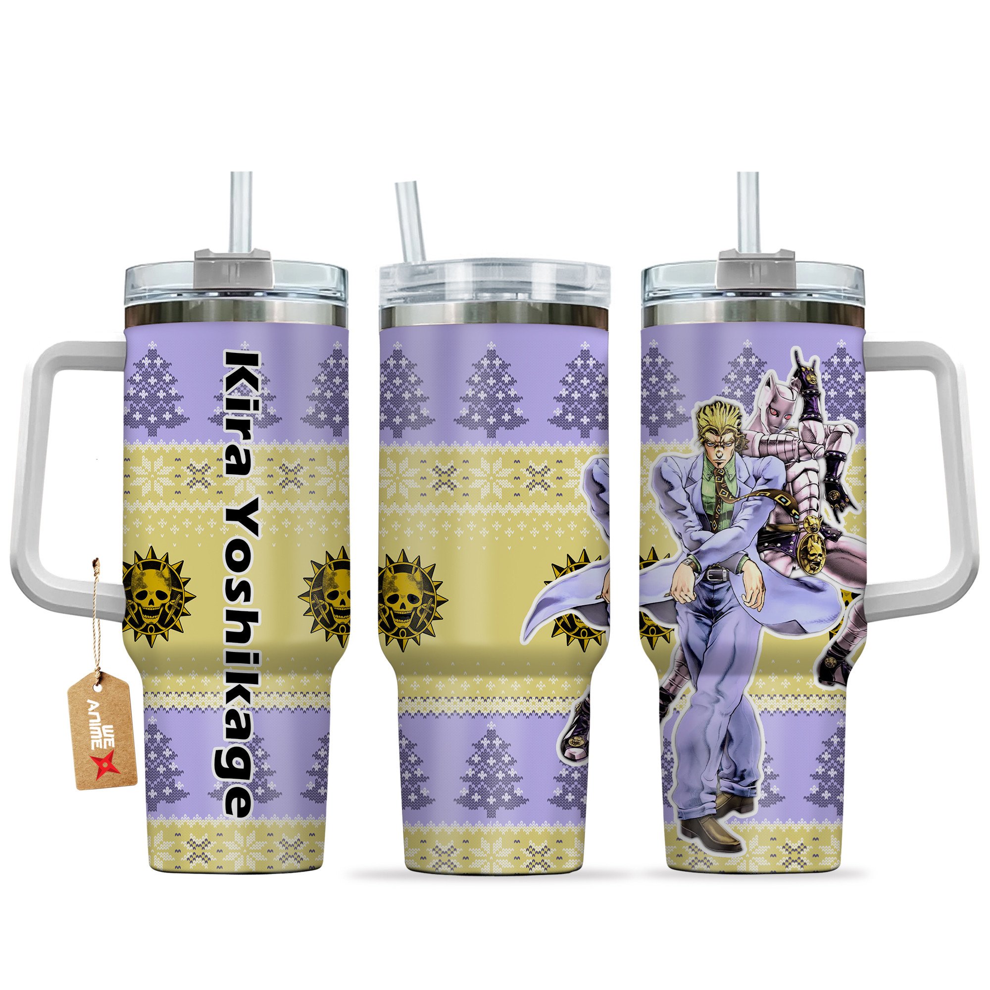 Kira Killer Queen JoJo’s Bizarre Anime Custom Stanley Cup 40 oz 30 oz Tumbler With HandleTVC2301166