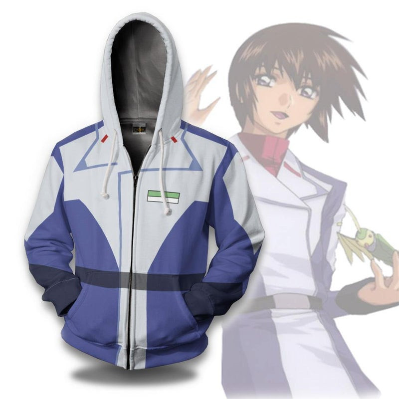 Kira Yamato Cosplay Costume Mobile Suit Gundam 3D All Over Print Hoodie, Zip Hoodie