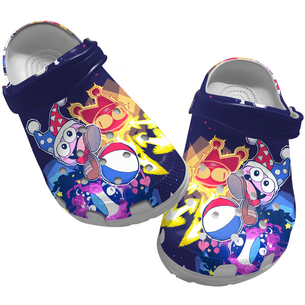 Kirby Game Crocs Crocband Clogs Shoes Comfortable For Men Women and Kids